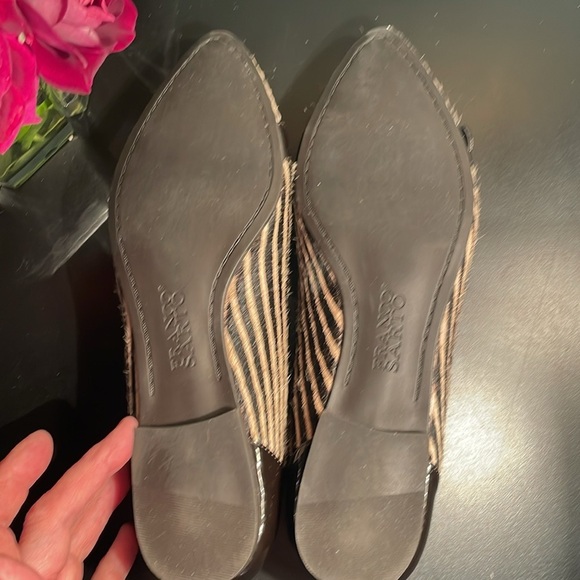 Franco Sarto Black & Tan Flats Women's Shoes Size 9M - Picture 6 of 8